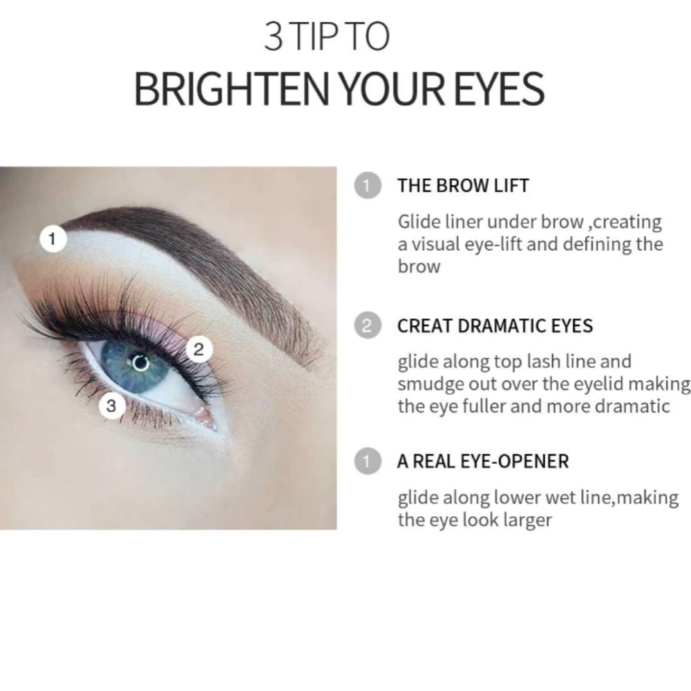 White pencil eye liner